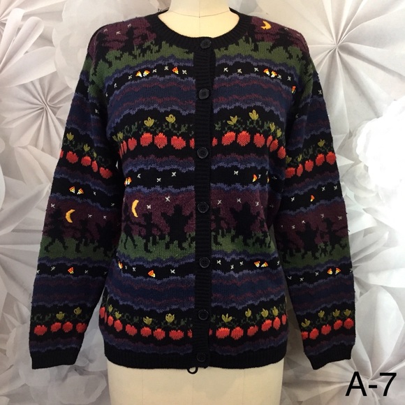 candy corn cardigan